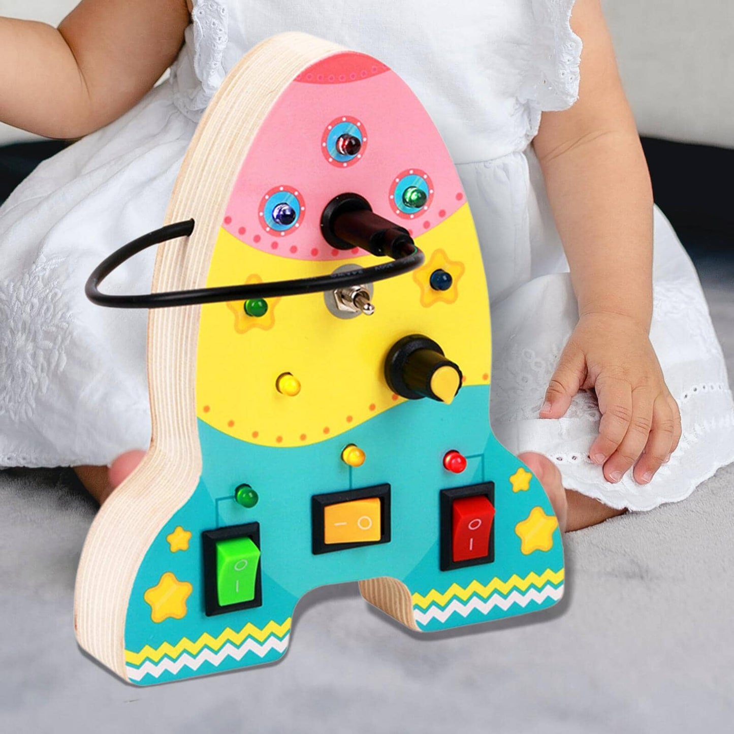 Tableau Montessori - BusyBoardCircuit™ - Fusée