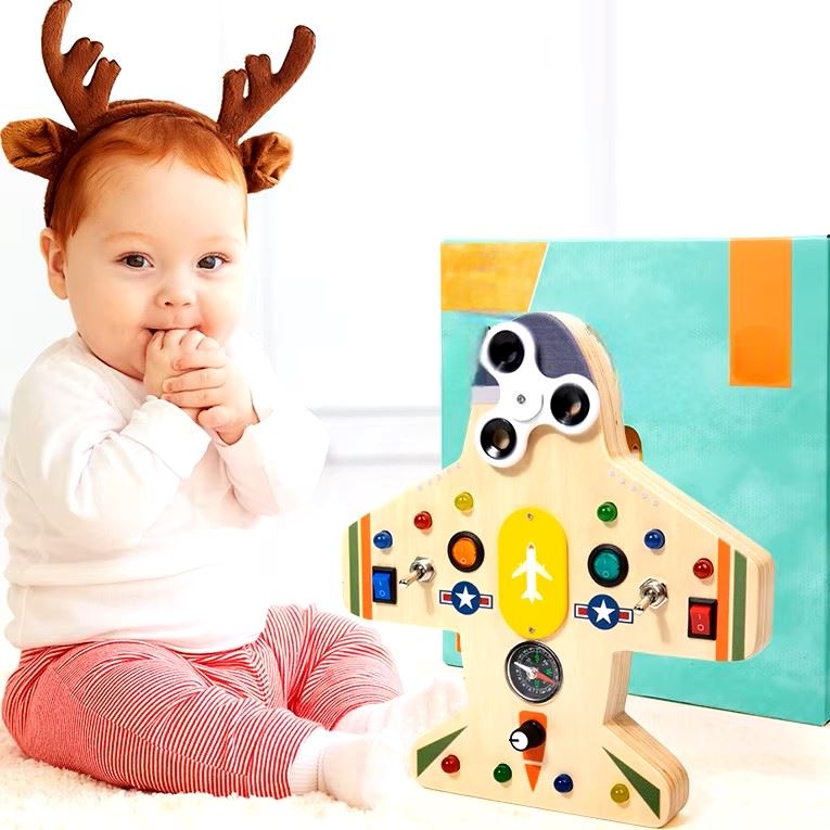 Tableau Montessori - BusyBoardCircuit™ - Aéronef