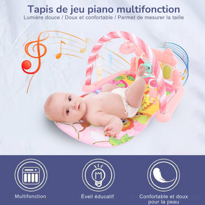 Tapis d’Éveil - KiddoMat™ - Paradis Animalier Rose